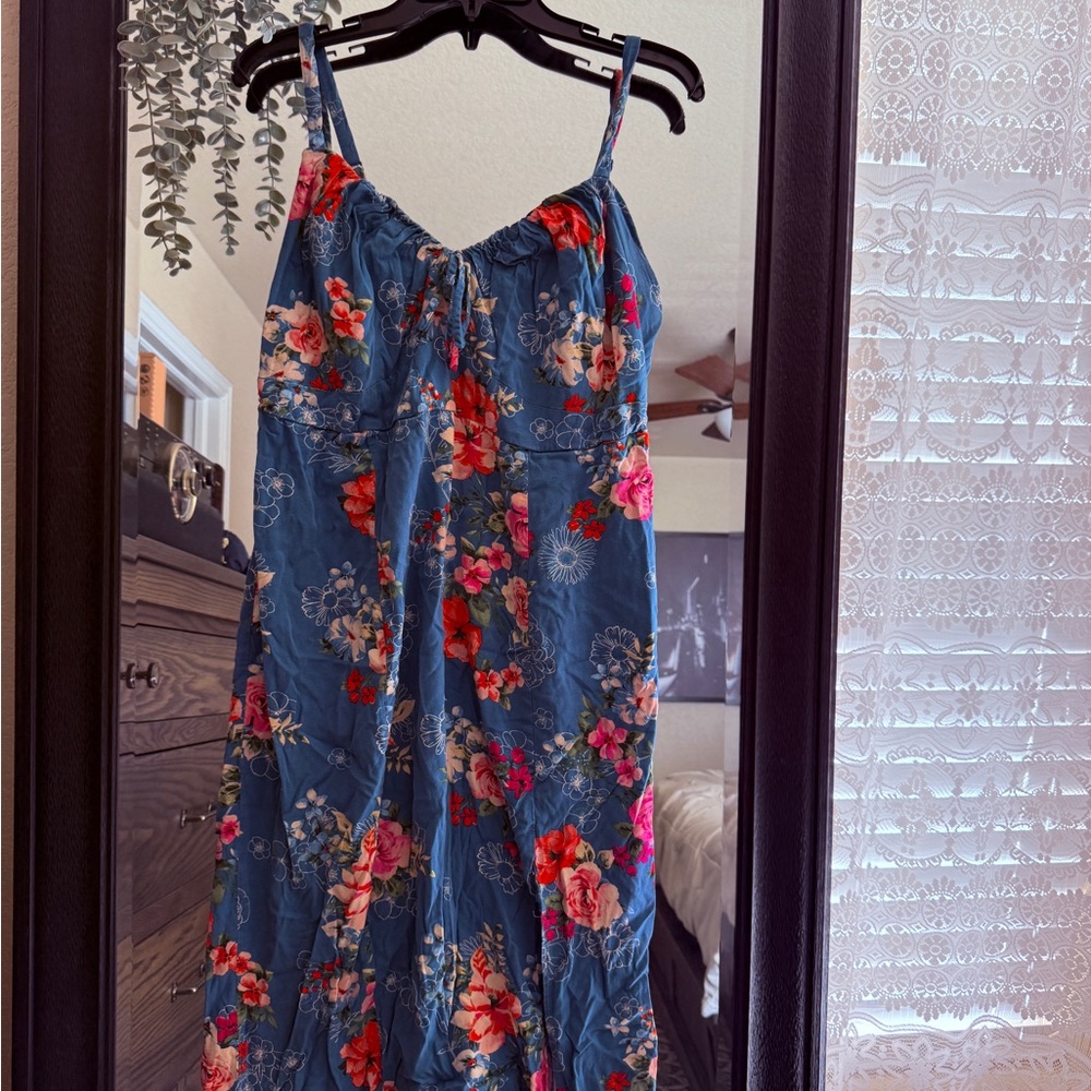Torrid Blue Floral Dress